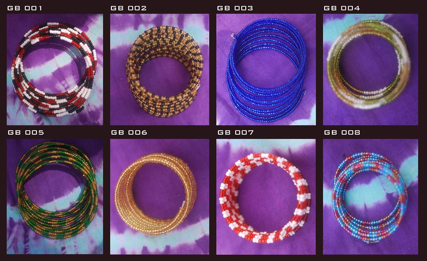product-bracelets Glass bead bracelets and jewelry handicrafts supporting women in Kenya